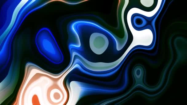 Fundo Ondulado Moda Colorido Abstract Water Liquid Animation Fundo Psicodélico — Vídeo de Stock