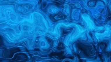 Canlandırılmış arkaplan, gradyan arkaplan, mavi arkaplan. Güzel sanat 3D Soyut Tasarım Renkli mermer video. 4K