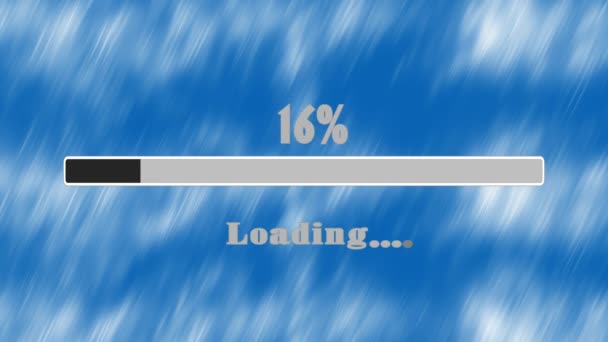 Loading Bar Download Bar Loading Screen Pixelated Progress Animacja Loading — Wideo stockowe