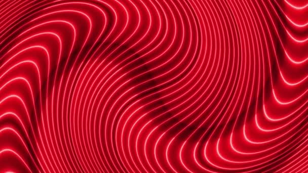 トレンディネオンビームアニメーション 明るい色ライン技術の動きの背景 — ストック動画