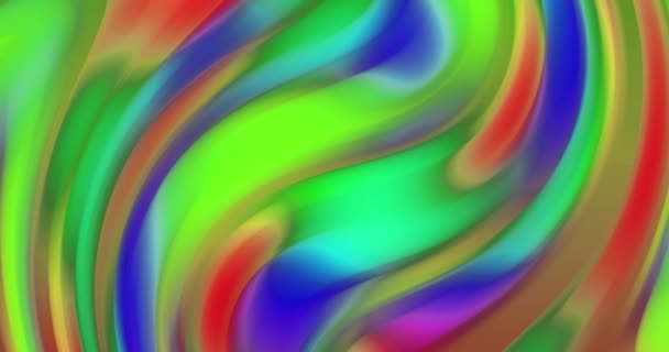 Waving Twirl Colorful Rainbow Background Abstract Colorful Background Waves Video — Vídeo de Stock