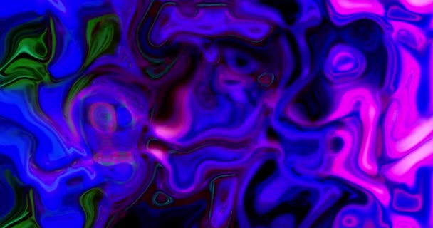 Цвет Брызг Фона Аннотация Background Colorful Wavy Liquid Animation Beautiful — стоковое видео