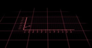 Financial line graph growing up. financial chart with uptrend line graph and numbers in stock market. abstract economy information 3d background.