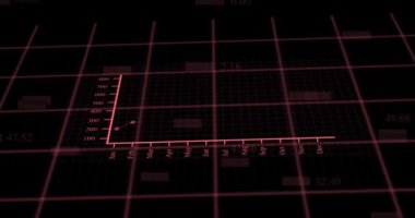 Financial line graph growing up. financial chart with uptrend line graph and numbers in stock market. abstract economy information 3d background.