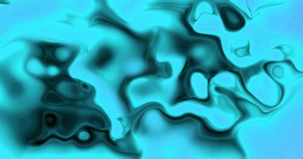 Geanimeerde Golvende Abstracte Kleurrijke Paint Ink Liquid Diepte Golvende Vloeibare — Stockvideo