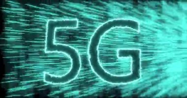 İnternet için 5G Yüksek hızlı internet ağ iletişim teknolojisi