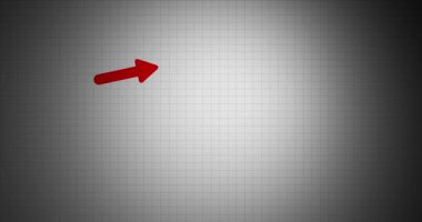 İş için animasyon videosunu okla. İş kaybı oku animasyon 4k düştü.