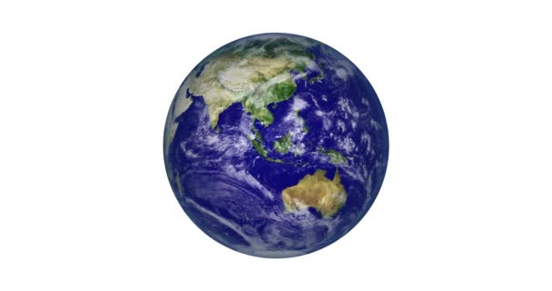 Planeta Země Rotuje Svou Vlastní Osou Rotace Země Země Planeta — Stock video