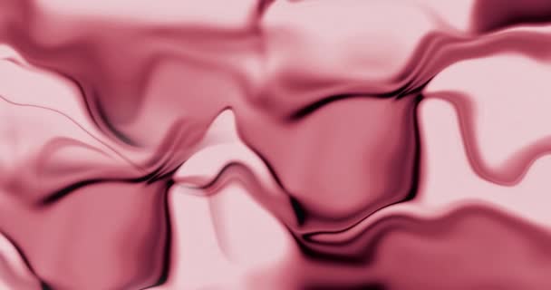 Abstrakte Bunte Wellige Hintergrund Bunte Farbtinte Flüssig Vorhanden Abstrakte Flüssigkeitswelle — Stockvideo