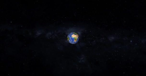 Jorden Zoomar Jordzooma Upplösning — Stockvideo