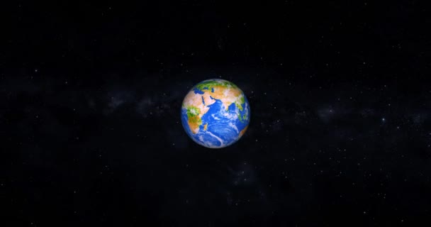 Jorden Zoomar Jordzooma Upplösning — Stockvideo