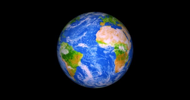 Aarde Zoomt Aarde Zoomen Uit Resolutie — Stockvideo