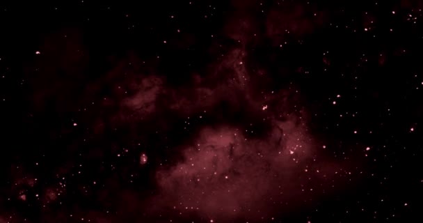 Fondo Galaxia Espacial Animada Espacio Con Colorida Vía Láctea Tierra — Vídeos de Stock