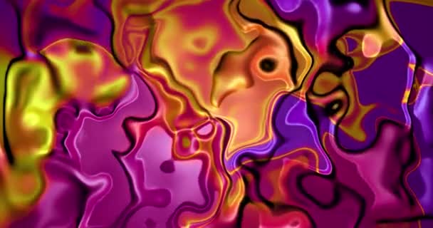 Abstrakte Turbulenzen Bewegungshintergrund Turbulente Flüssige Farbe Hintergrund Video — Stockvideo