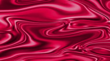 Neon kırmızısı renkli sıvı canlandırmalı soyut arkaplan.