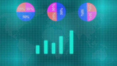 Digital technology data concept animation background. technology design motion graphics.