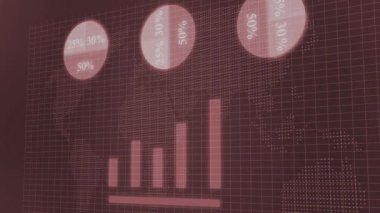Digital technology data concept animation background. technology design motion graphics.