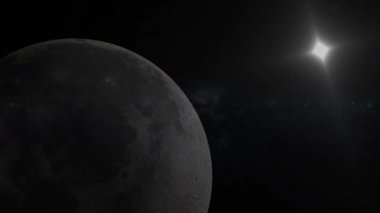 Uncommon planet on space animated black background graphics design