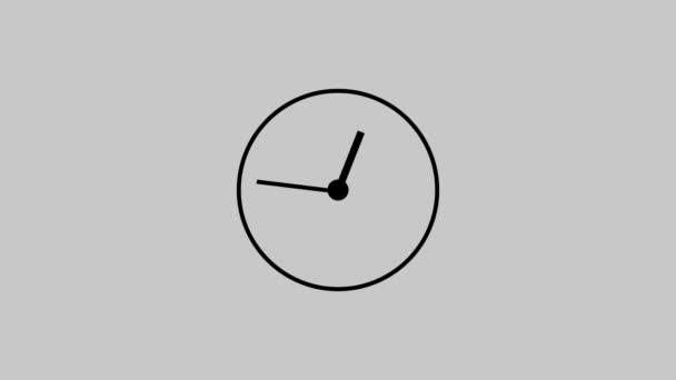 Animierte Uhr Animation Uhr Animation Bewegungshintergrund — Stockvideo