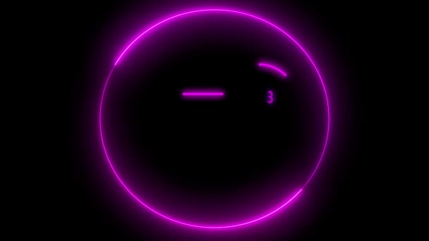 Pink Color Glowing Circle Messes Notification Animated Background — Stockvideo