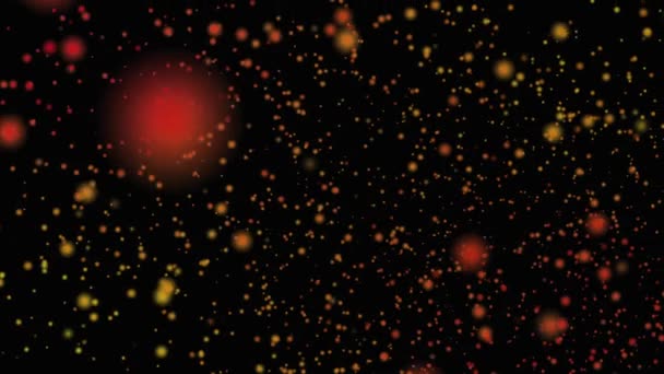 金色の抽象的な粒子 キラキラ バックグラウンドアニメーション — ストック動画