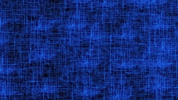 Абстрактная Синяя Цифровая Сетка Анимированная Текстура Фона — стоковое видео