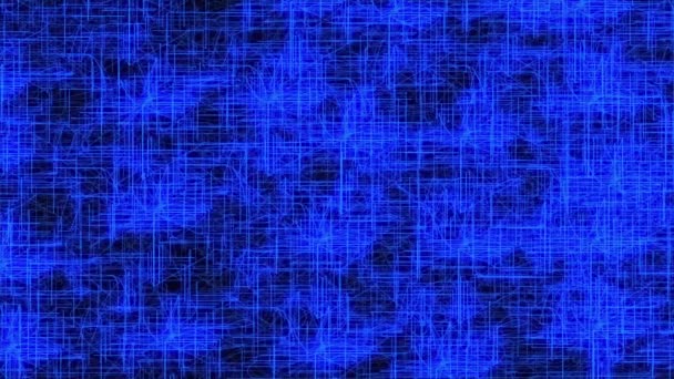 Textura Fondo Animada Cuadrícula Digital Azul Abstracta — Vídeos de Stock