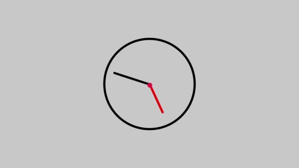 Dijital Teknoloji Beyaz Renk Hareket Arkaplanındaki Kronometre Işaretini Canlandırdı — Stok video