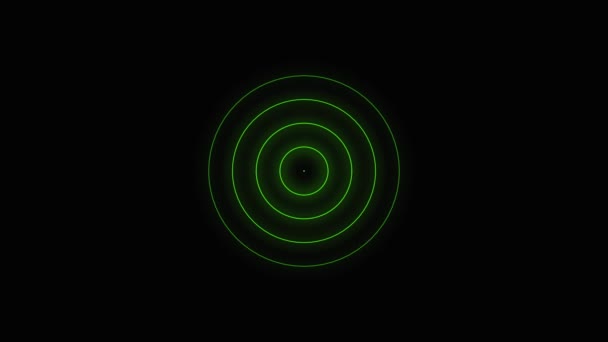 Geometric Too Much Bright Circle Black Color Motion Background — Stock Video