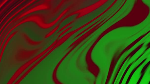 Colorful Wave Liquid Animation Background Green Red Color Liquid Background — Vídeo de Stock