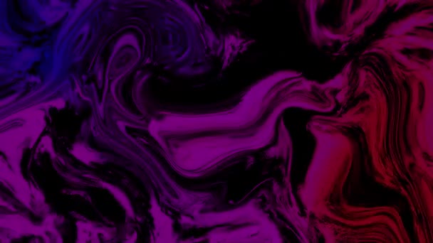 Fondo Mármol Abstracto Animado Con Patrones Arremolinados Tonos Azul Púrpura — Vídeo de stock