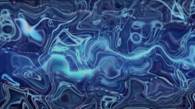 Yaratıcı tasarımlar ve arkaplanlar için uygun dalgalı çarpıtma efektleriyle soyut mavi sıvı arkaplan.