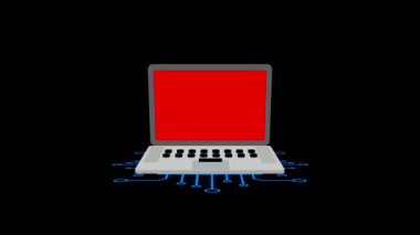 5G 5. GENERATION konsepti düz dizayn dizayn dizüstü bilgisayar animasyon arkaplanı. mz_810