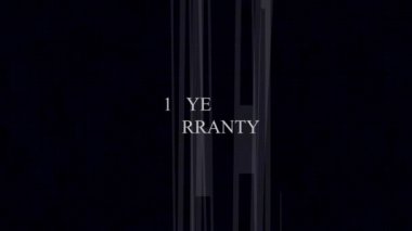 Garanti kartı, siyah arka plan için 12 yıllık garanti teklifi. mz_840