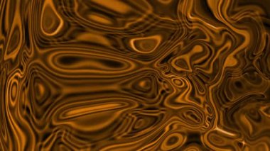 Soyut Animasyon Renkli Dalgalı Düz Duvar parlak sarı renkli sıvı .