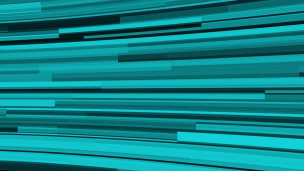 Abstract Turquoise Lijnen Patroon Met Geometrische Vormen Verloop Voor Moderne — Stockvideo