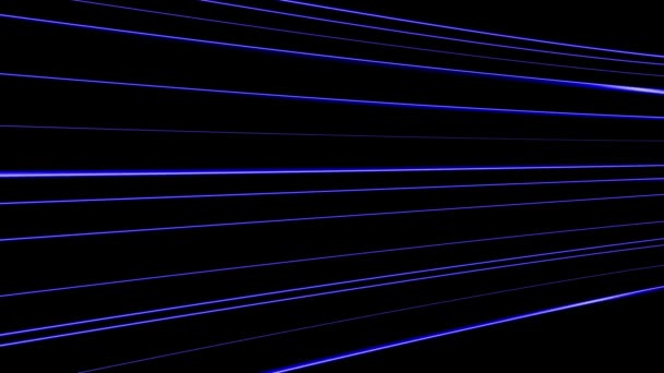 Animierte Linien Horizontalen Bewegungen Schleife Fähig Hintergrund Mit Glühenden Linien — Stockvideo