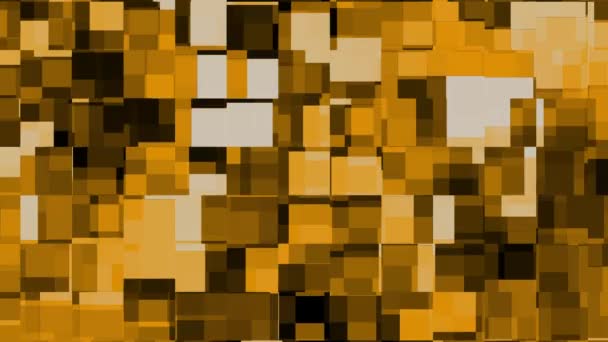 用褐色和米黄色调动画的像素背景 适用于数字墙纸或平面设计纹理 — 图库视频影像