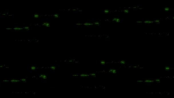 Abstract Gloed Groen Kleur Animatie Achtergrond Geometrische Vorm Ontwerp — Stockvideo