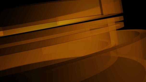 Абстрактні Золоті Лінії Анімовані Темному Тлі Сучасний Дизайн Копіювальним Простором — стокове відео