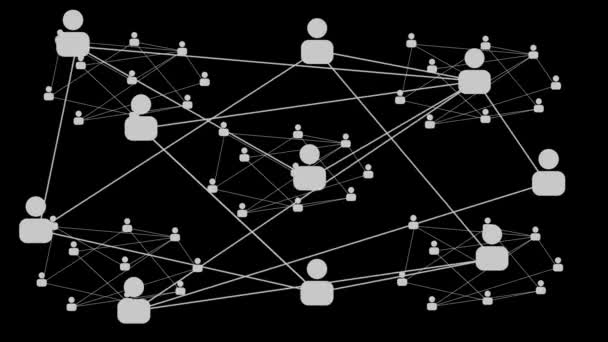 グローバルネットワーク接続ラインパターンネオンアニメーションの背景 Mz_723 — ストック動画