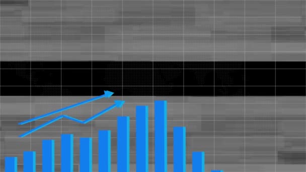 Geschäftsdiagramm Das Gewinn Und Geschäftsverlust Animation Hintergrund Anzeigt Mz_782 — Stockvideo