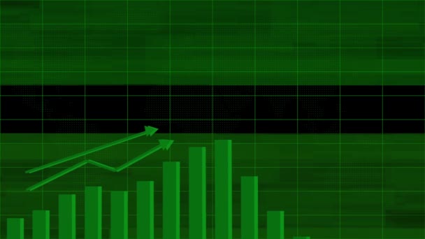 Business Graph Chart Indicating Profit Business Loss Animation Background Mz_787 — Stock Video