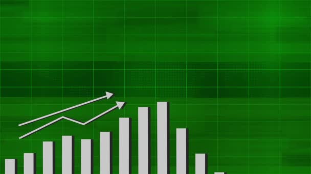 利益と事業損失のアニメーションの背景を示すビジネスグラフ Mz_789 — ストック動画