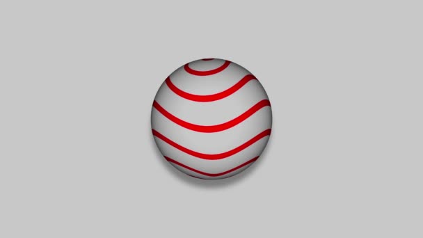 Bunte Runde Ball Looping Animation Lutschbonbons Form Einer Kugel Mz_798 — Stockvideo