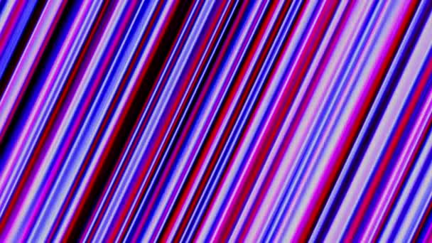 Gloeiende Golvende Strepen Lijn Van Veelkleurige Licht Animatie Achtergrond Mz_825 — Stockvideo