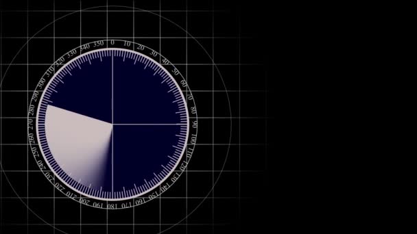 Technischer Hintergrund Des Radarschirms Suchbegriff Bewegungshintergrund Mz_864 — Stockvideo