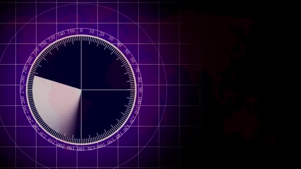 Technischer Hintergrund Des Radarschirms Suchbegriff Bewegungshintergrund Mz_866 — Stockvideo