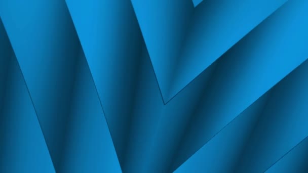 Bajo Polígono Geométrico Abstracto Azul Movimiento Fondo — Vídeos de Stock