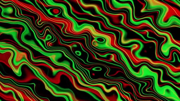 Animation Colorée Abstraite Multicolor Fond Liquide Belle Texture Dégradée Déplacement — Video